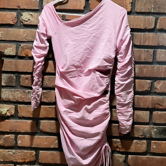 Zara Ruched off one shoulder dress - Picture 5 of 5